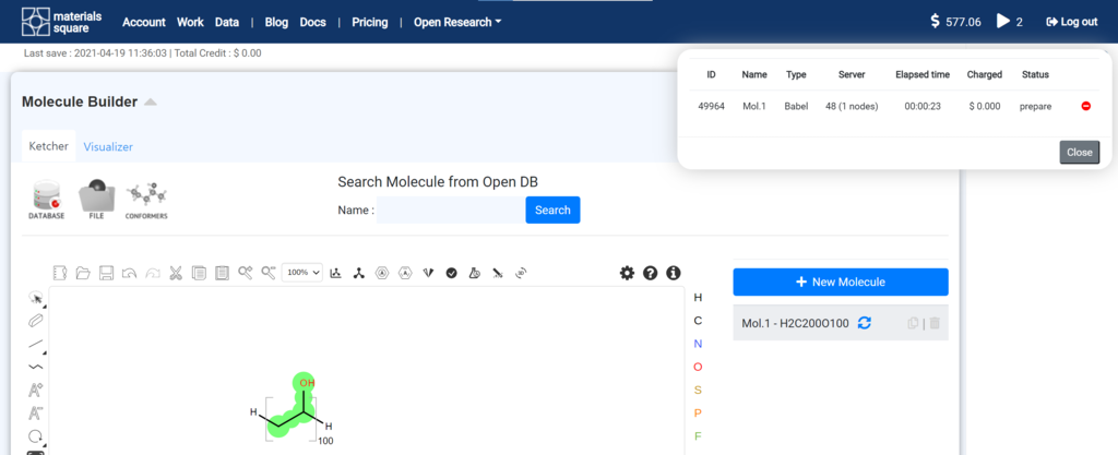 [MatSQ Tip] How to Model Polymer in 3D: Molecule Builder - Materials Square